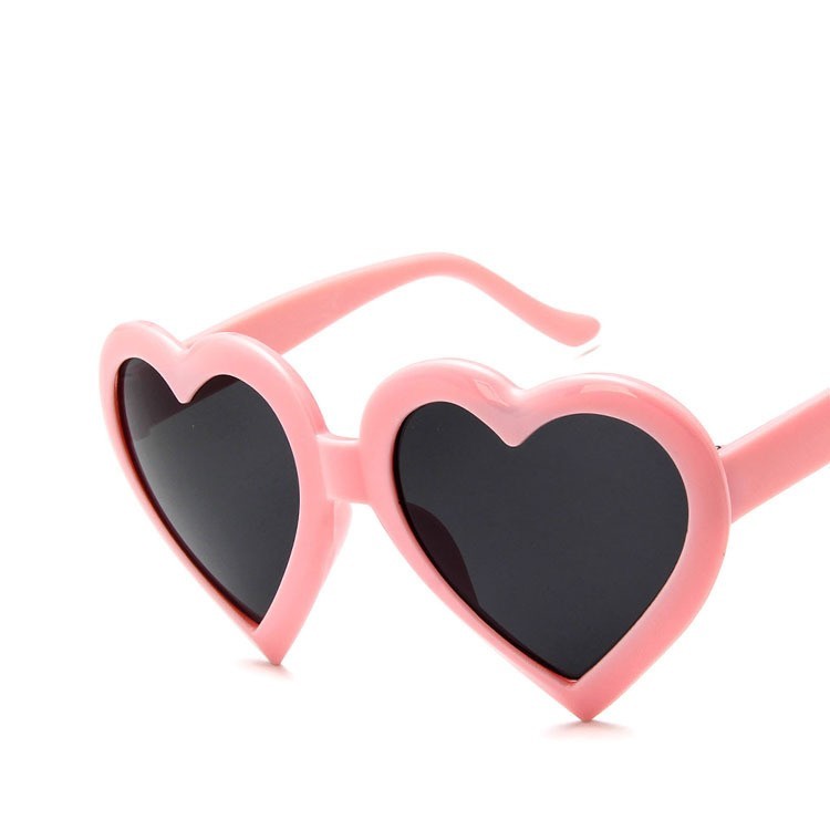 Trendy Heart-shaped Sunglasses Colorful Sunglasses Peach Heart Sunglasses - Sweet Cokie 