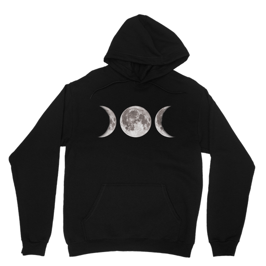 Triple Goddess Classic Hoodie | Super Soft Ethically Made Lunar Print - Sweet Cokie