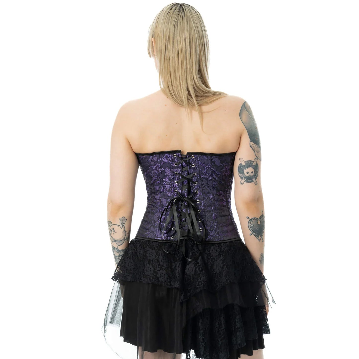 Vixxsin Amethyst Lace Gothic Corset - Sweet Cokie