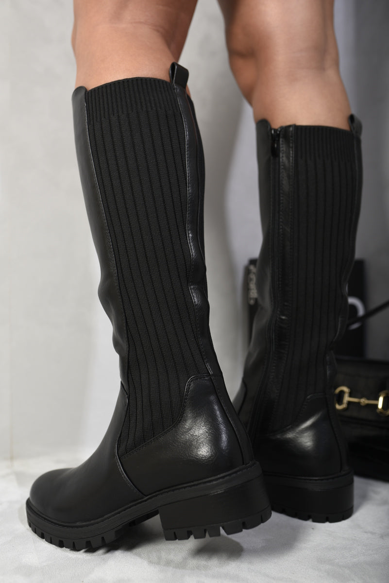 Zip Up Knee High Boots - Sweet Cokie 